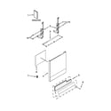 Whirlpool WDF320PADS1 door and panel parts diagram