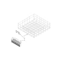 Whirlpool WDF320PADS1 lower rack parts diagram
