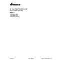 Amana AGR5330BAW0 cover sheet diagram