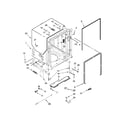 Maytag MDB5969SDE0 tub and frame parts diagram