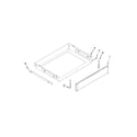 Maytag MGR8700DB0 drawer parts diagram