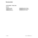 KitchenAid KCM0402CU0 cover sheet diagram