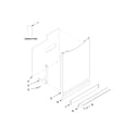 Maytag MDBH980AWB1 door and panel parts diagram