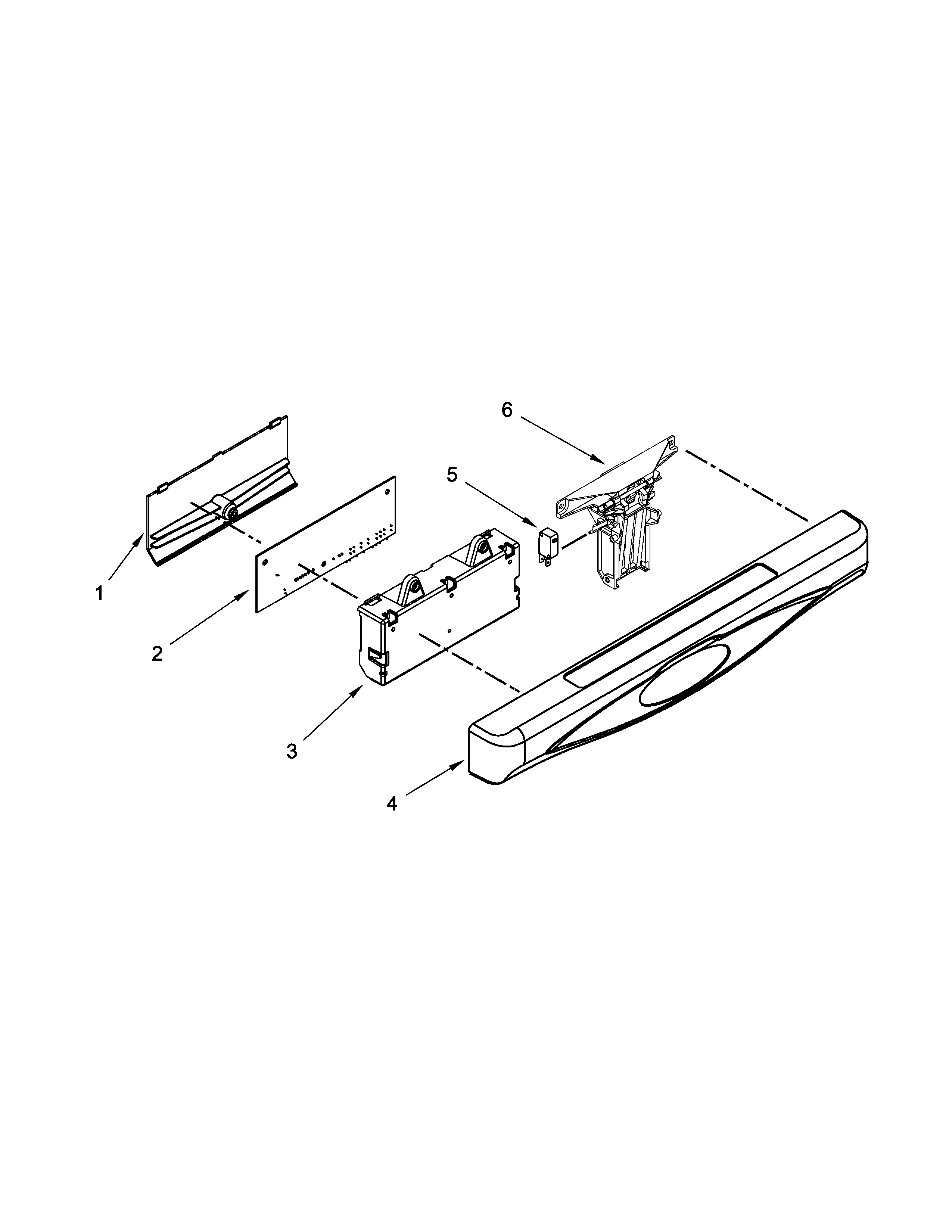 Maytag MDBH980AWB1 control panel parts diagram