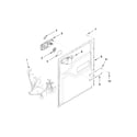 Maytag MDBH980AWB1 door and latch parts diagram