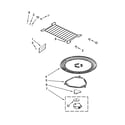Whirlpool WMH32519CB1 turntable parts diagram