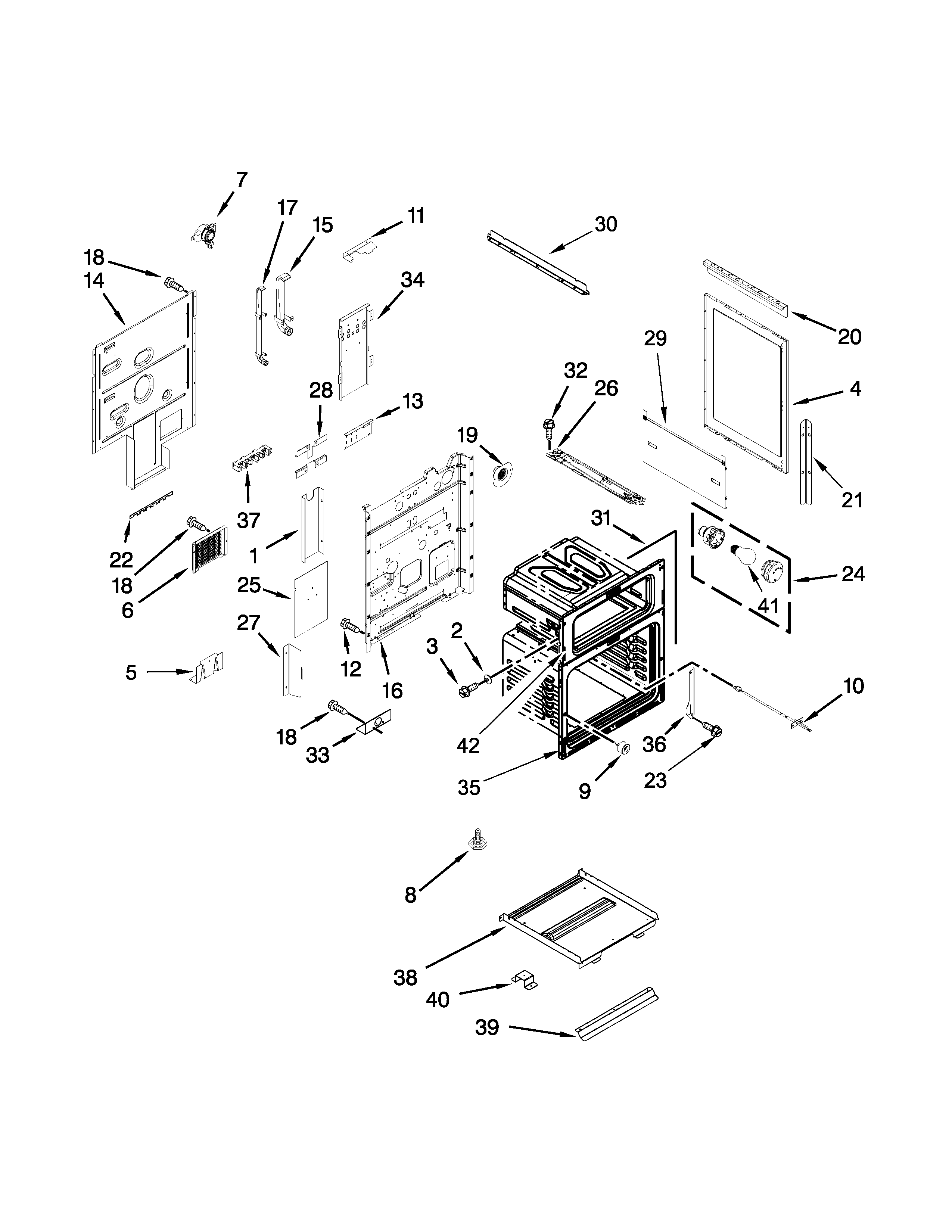 KitchenAid YKER507XSS04 chassis parts diagram
