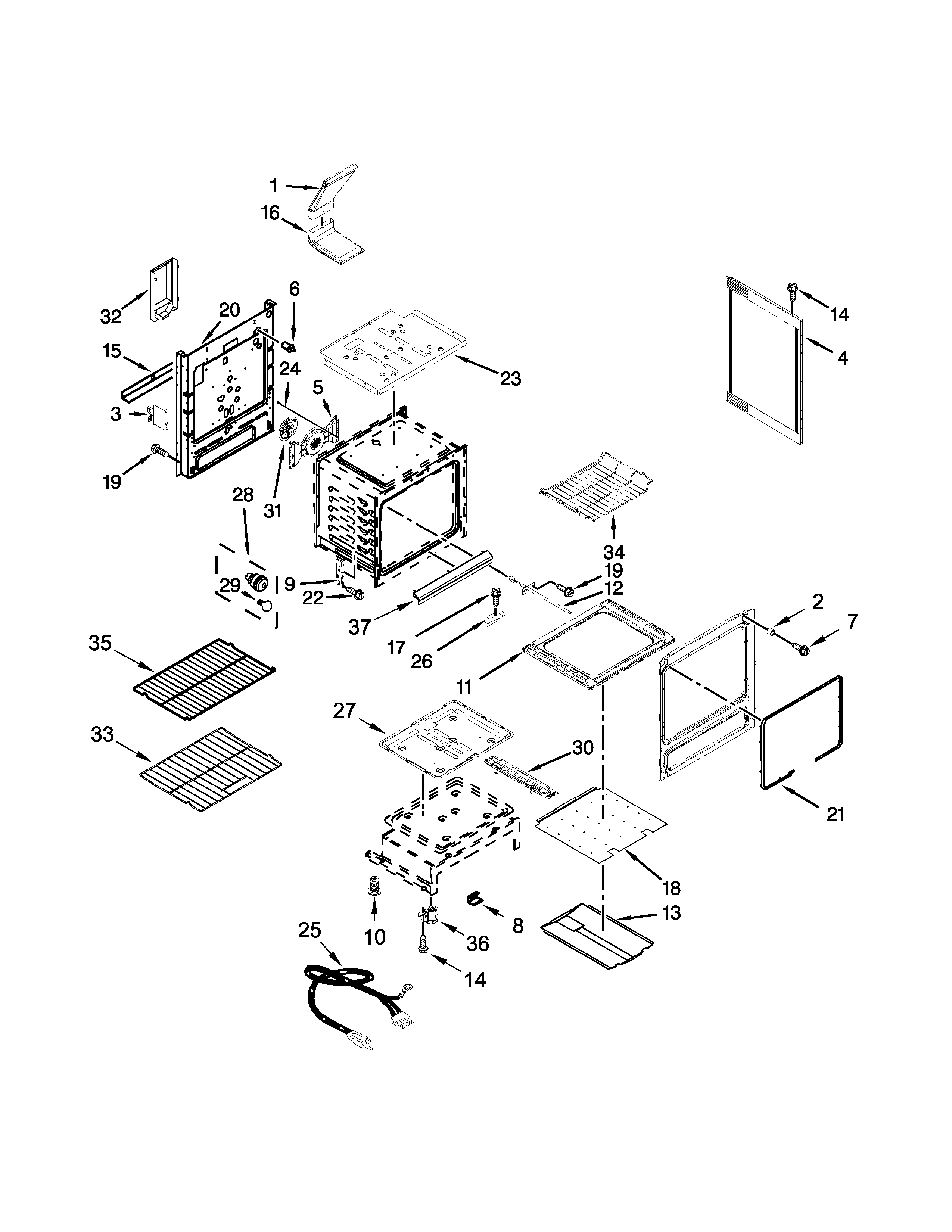 KitchenAid KGRS303BBL2 chassis parts diagram
