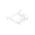 Whirlpool WFG540H0AE2 drawer parts diagram
