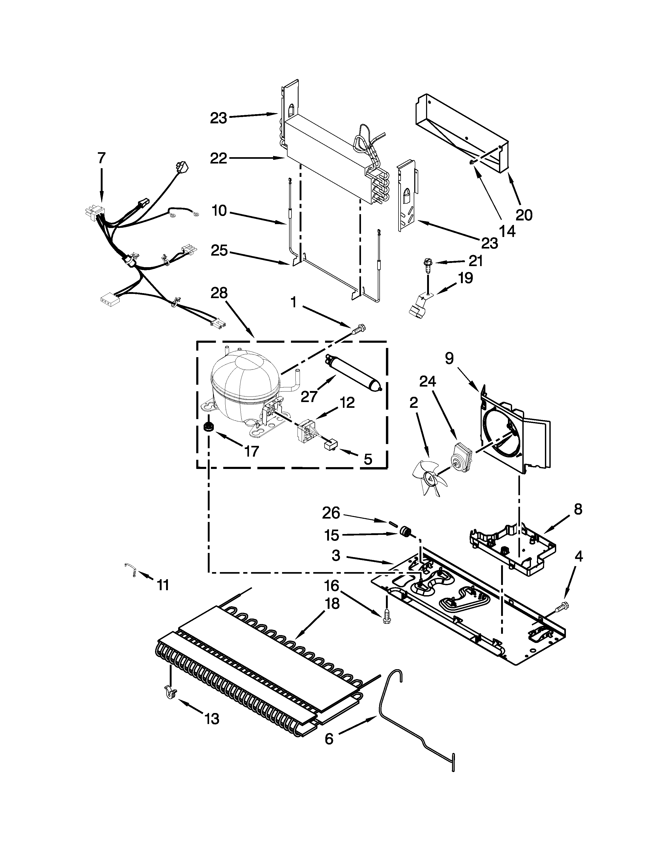 Maytag MFI2665XEM7 unit parts diagram
