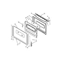 Whirlpool WFC150M0EB0 door parts diagram