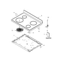 Amana AER5630BAB0 cooktop parts diagram