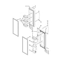 Whirlpool WRF560SMYM00 refrigerator door parts diagram