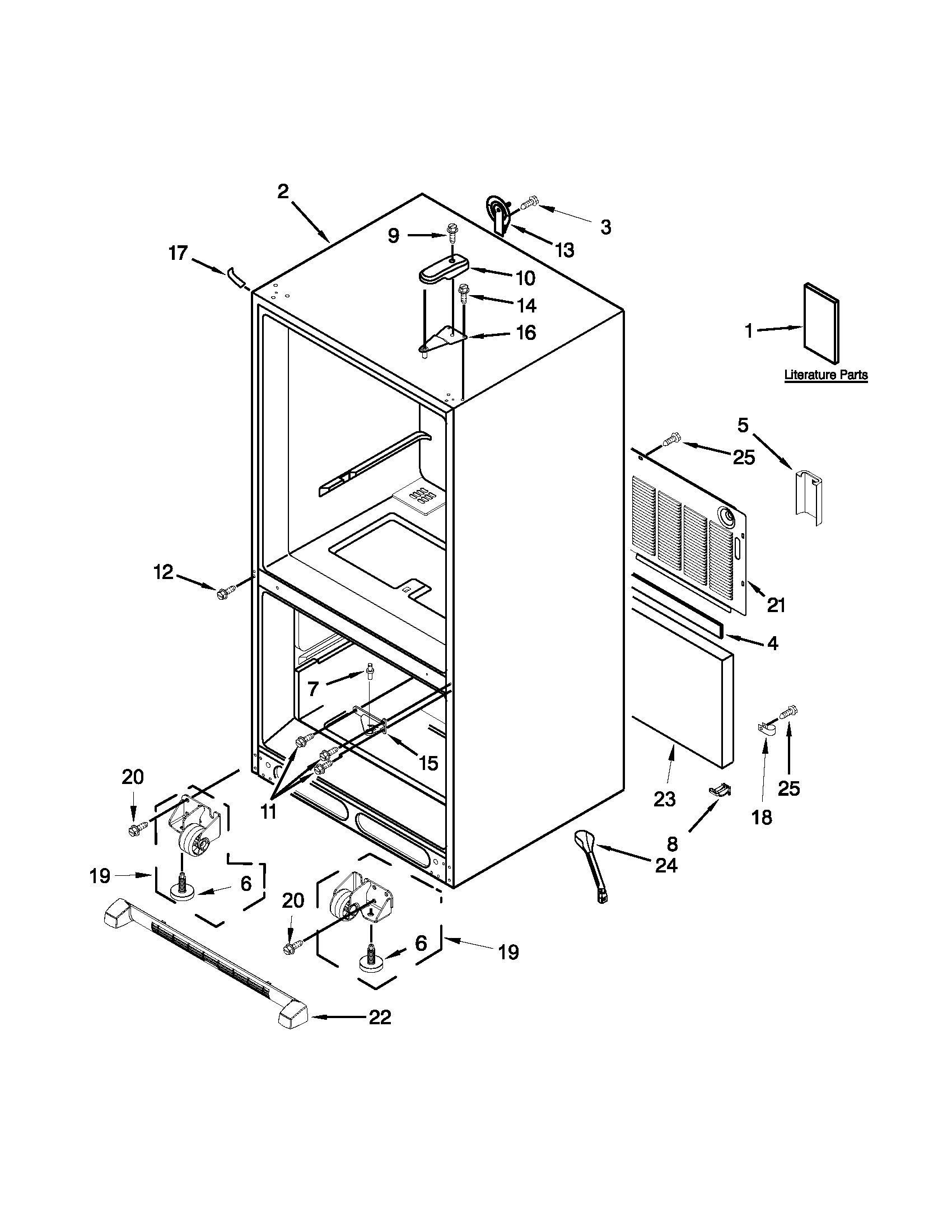 Maytag MBF1958XEW3 cabinet parts diagram
