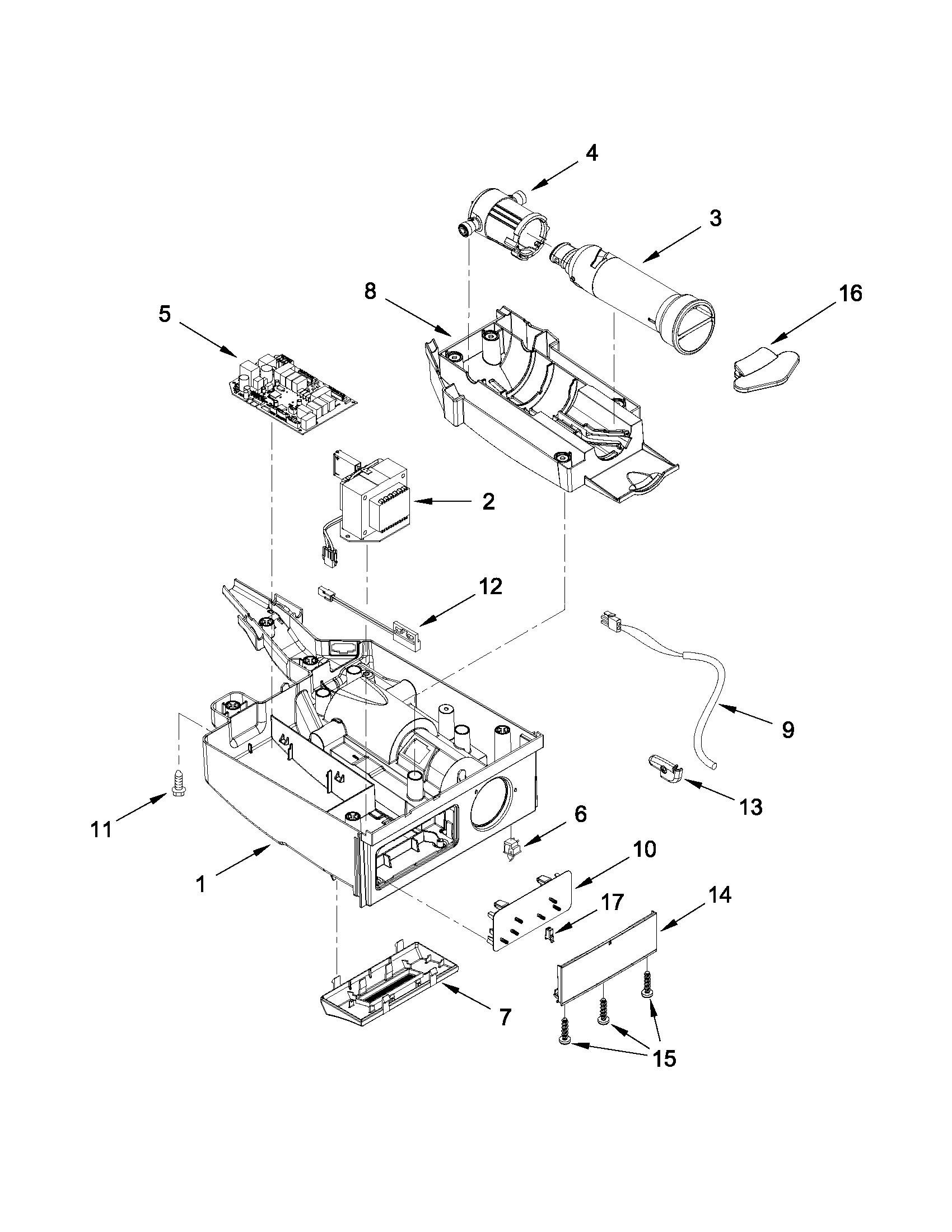 Jenn-Air JIM158XYRS0 control panel parts diagram