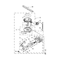 Maytag MDB4949SDH1 pump, washarm and motor parts diagram