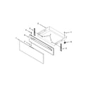 Whirlpool YWFE330W0EW0 drawer parts diagram