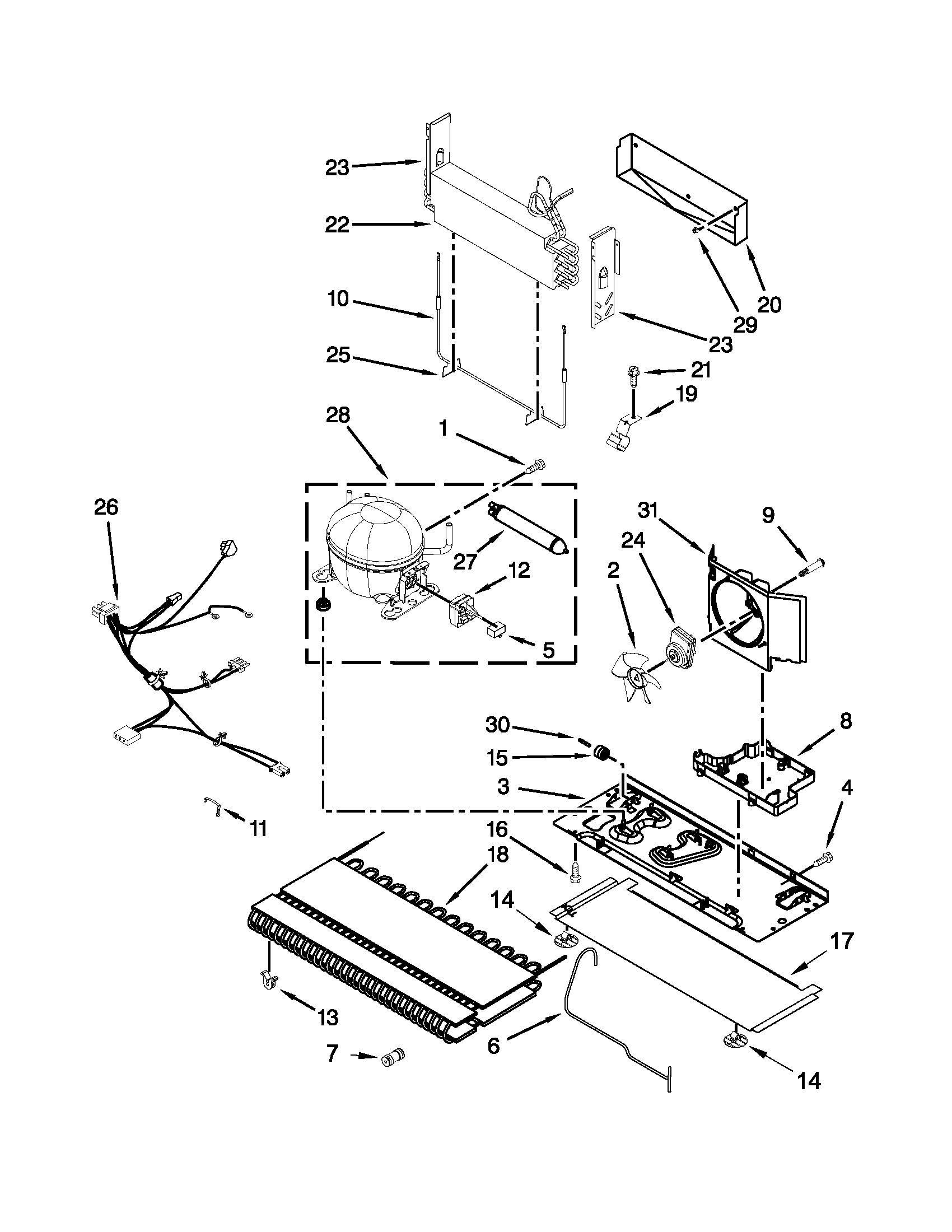 Maytag MFI2670XEM7 unit parts diagram
