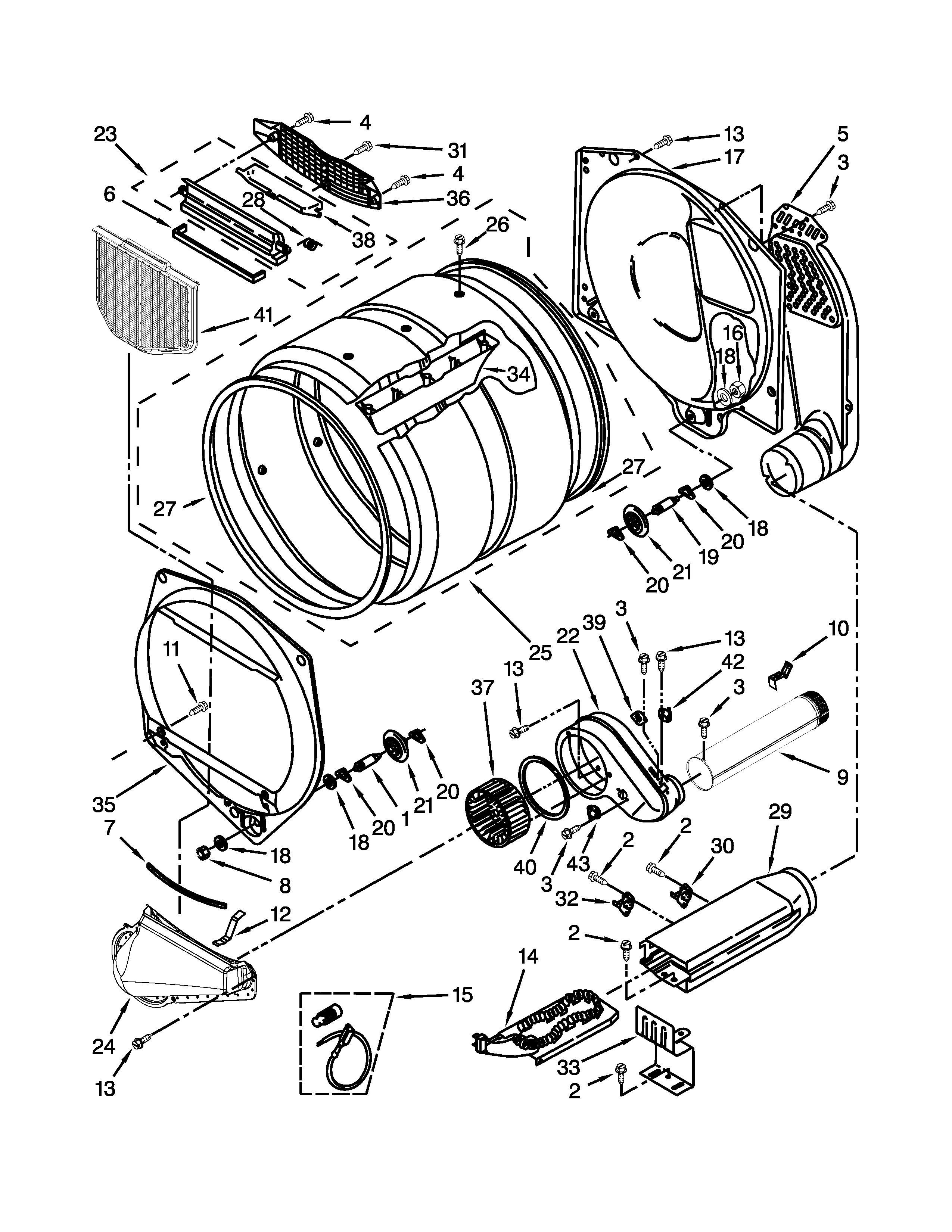 Whirlpool CSP2860TQ0 upper and lower bulkhead parts diagram
