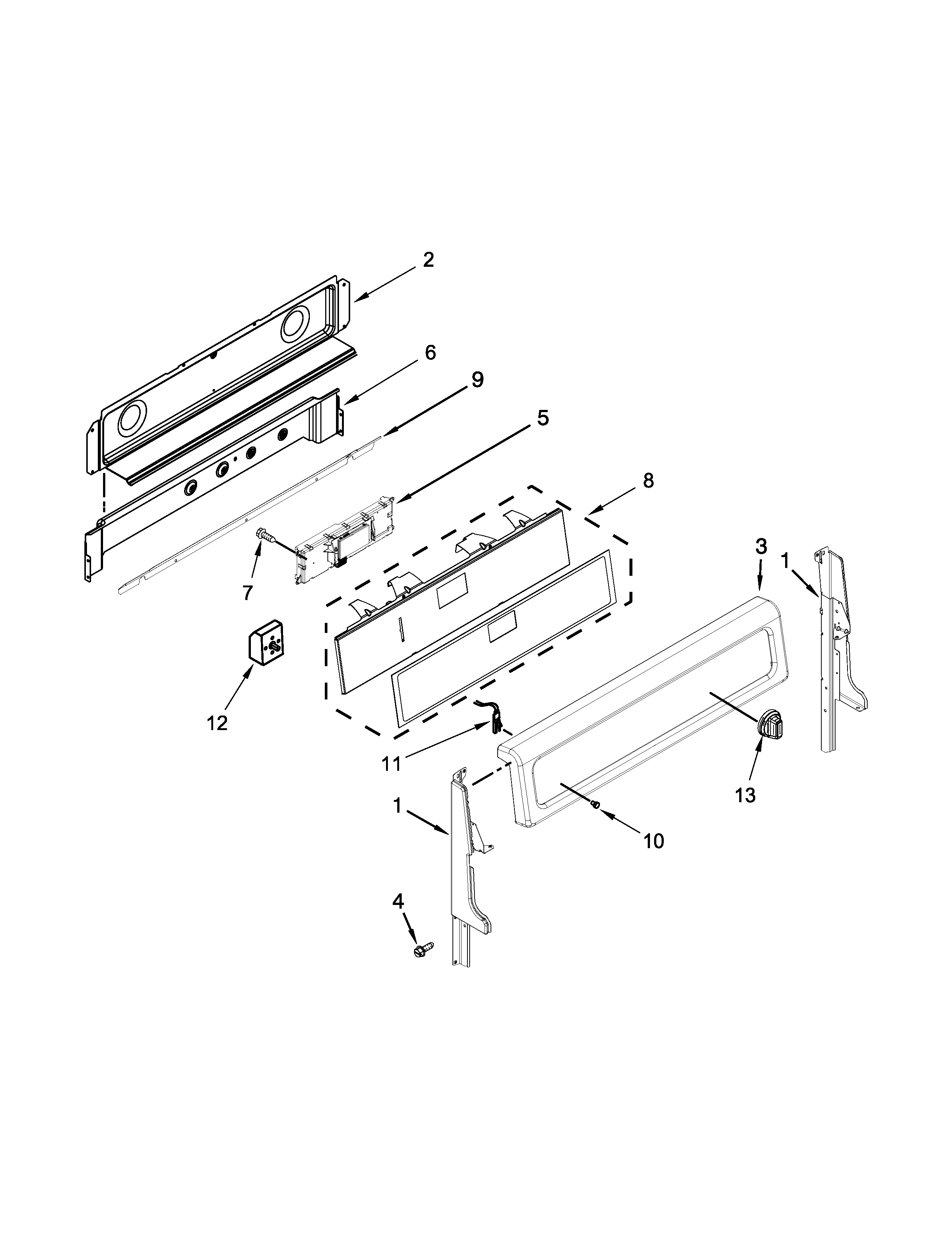 Ikea IES900DS01 control panel parts diagram