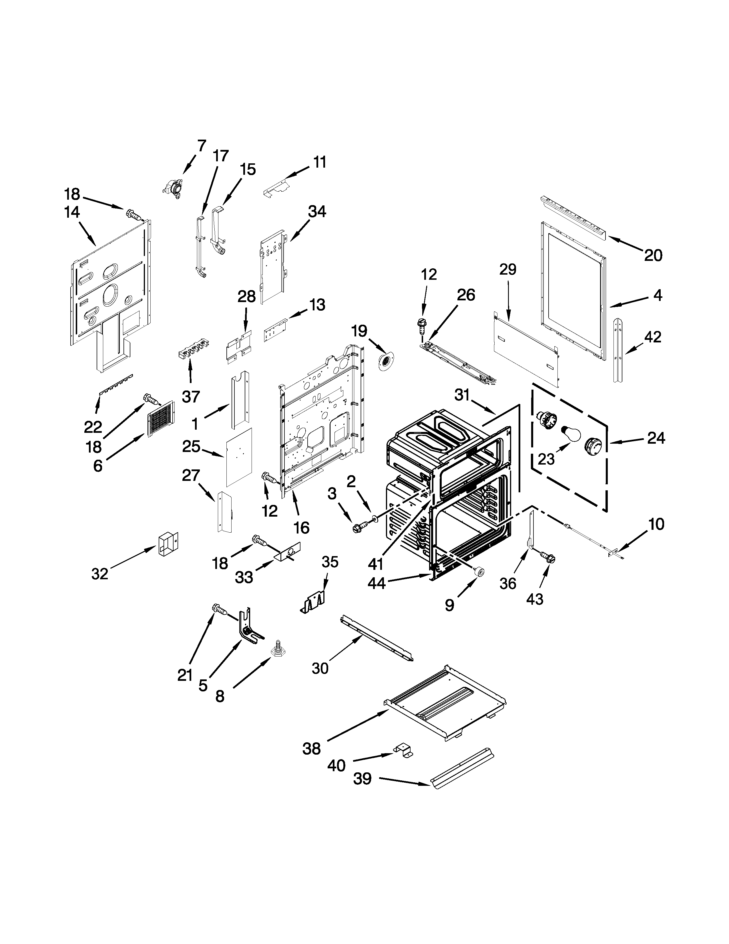 KitchenAid KFED500EWH00 chassis parts diagram