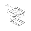 Maytag 4KMER7685EW0 cooktop parts diagram