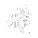 Maytag MVWP475EW0 top and cabinet parts diagram