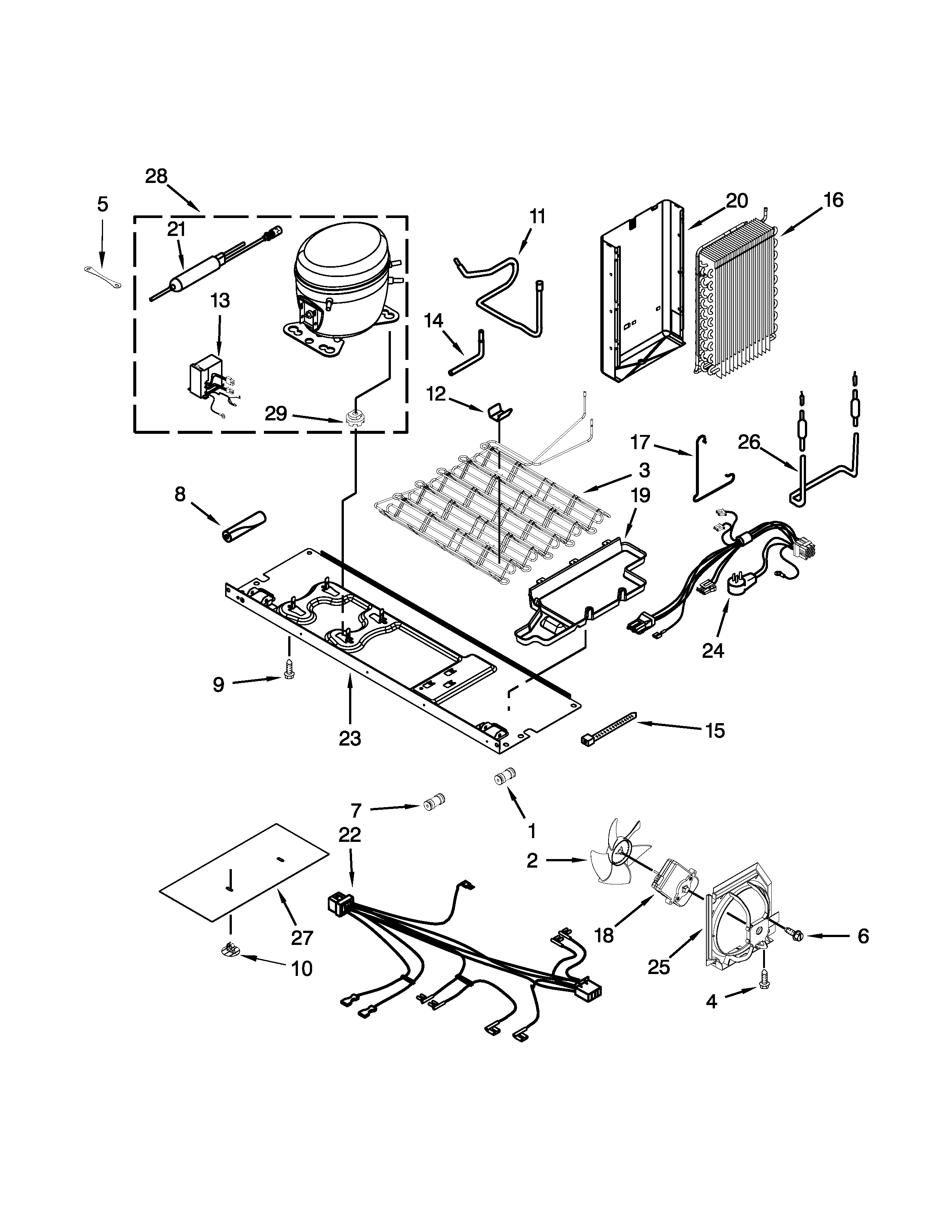 Whirlpool WRS586FIDH00 unit parts diagram