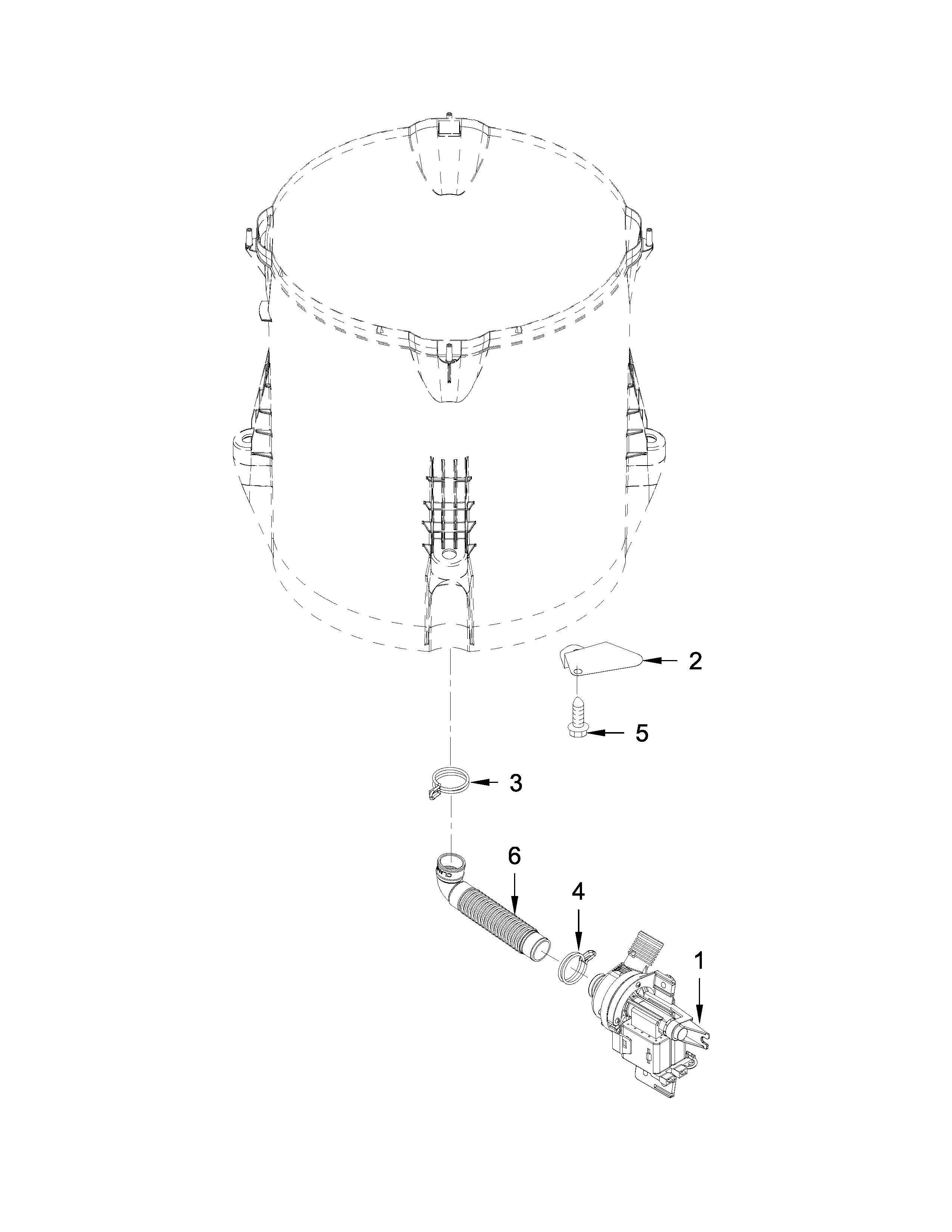 Whirlpool WTW8040DW0 pump parts diagram