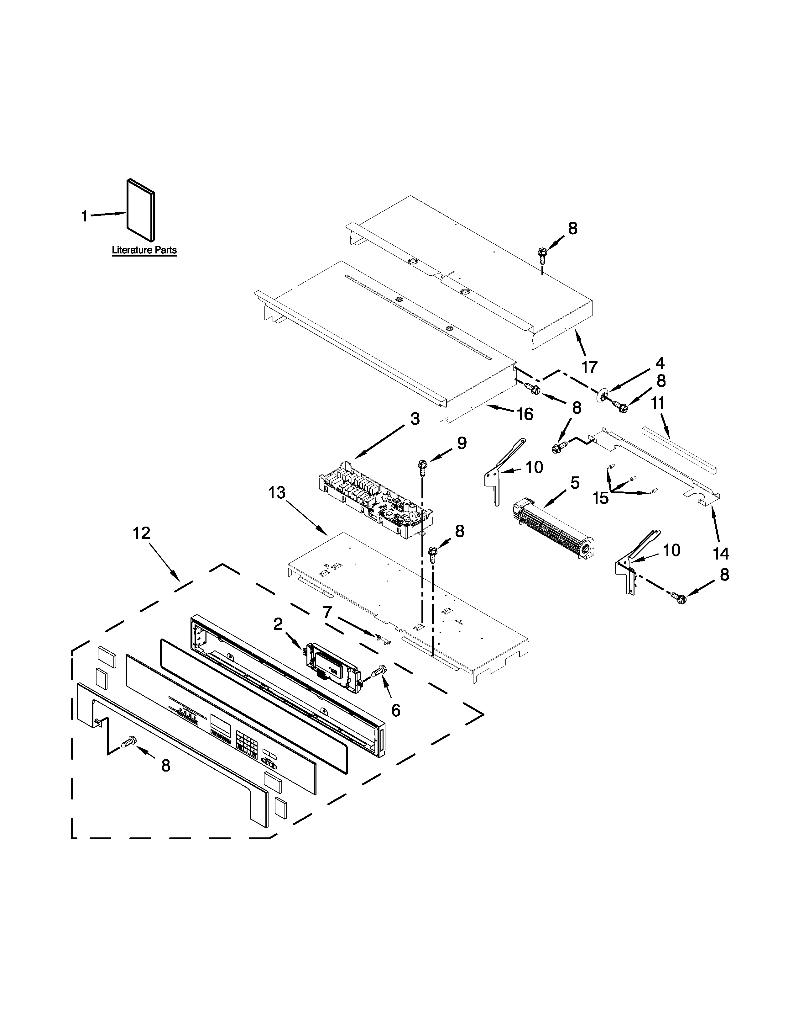 Ikea IBD350DS01 control panel parts diagram
