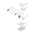 Whirlpool YWGE755C0BS1 internal oven parts diagram
