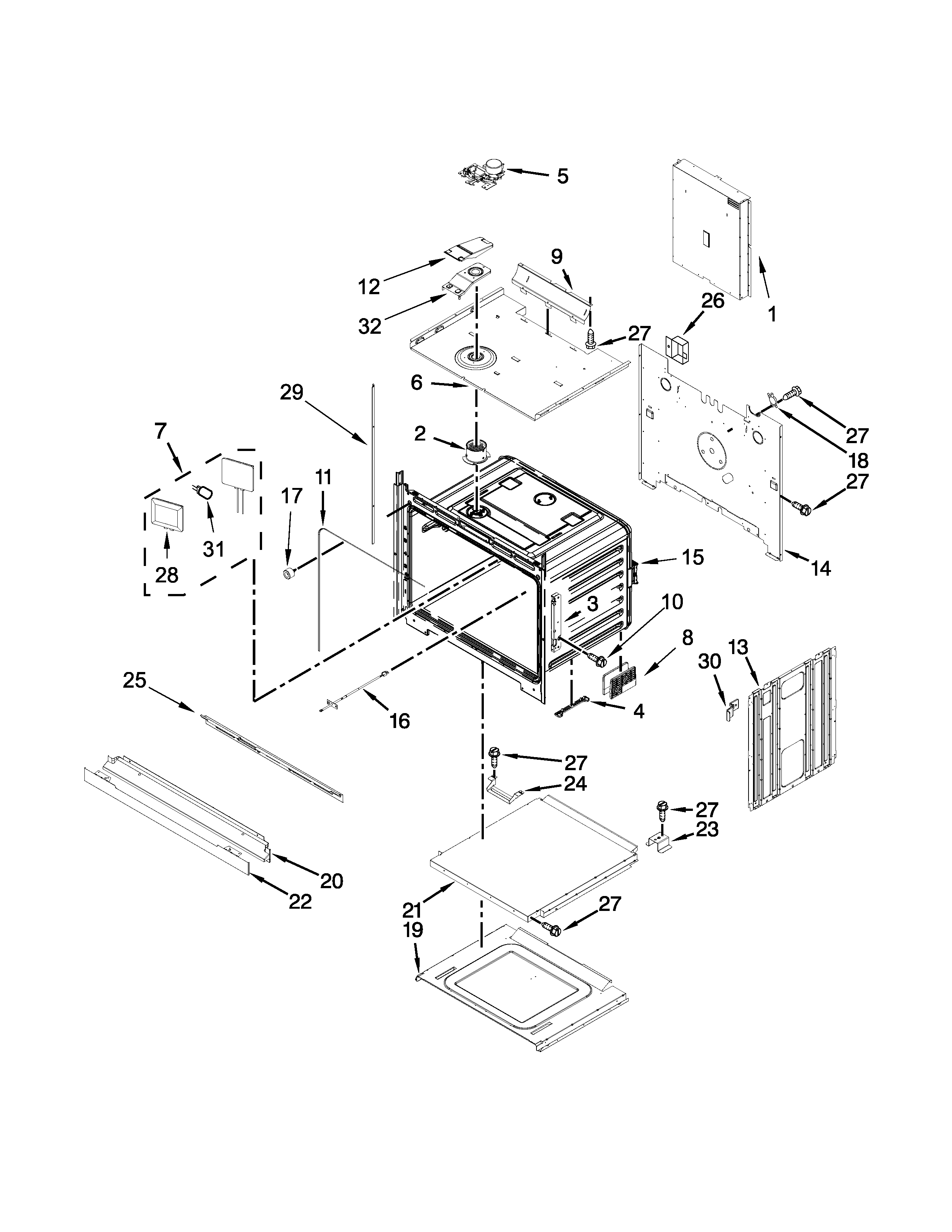 KitchenAid KEBS109ESS00 oven parts diagram