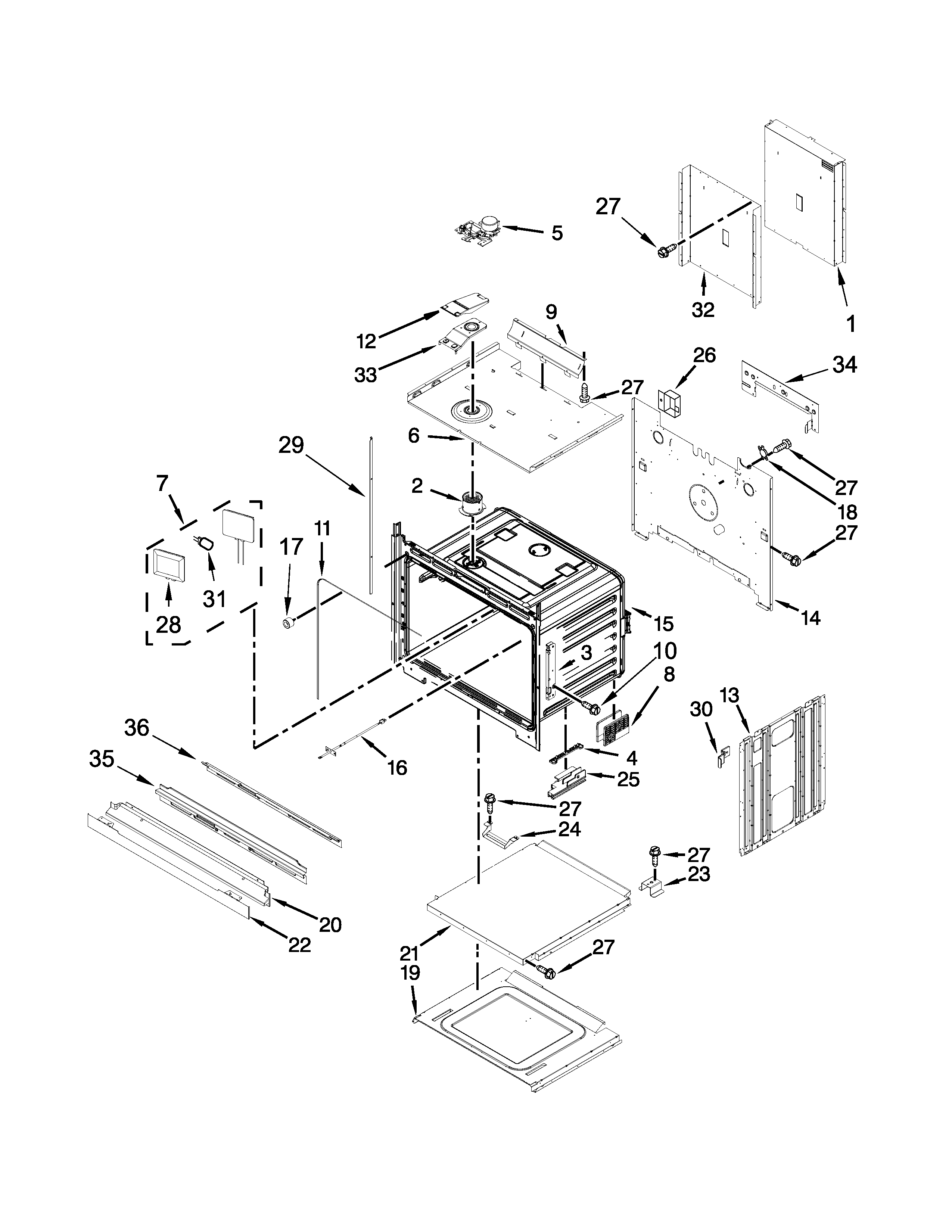 KitchenAid KEBS207ESS00 oven parts diagram