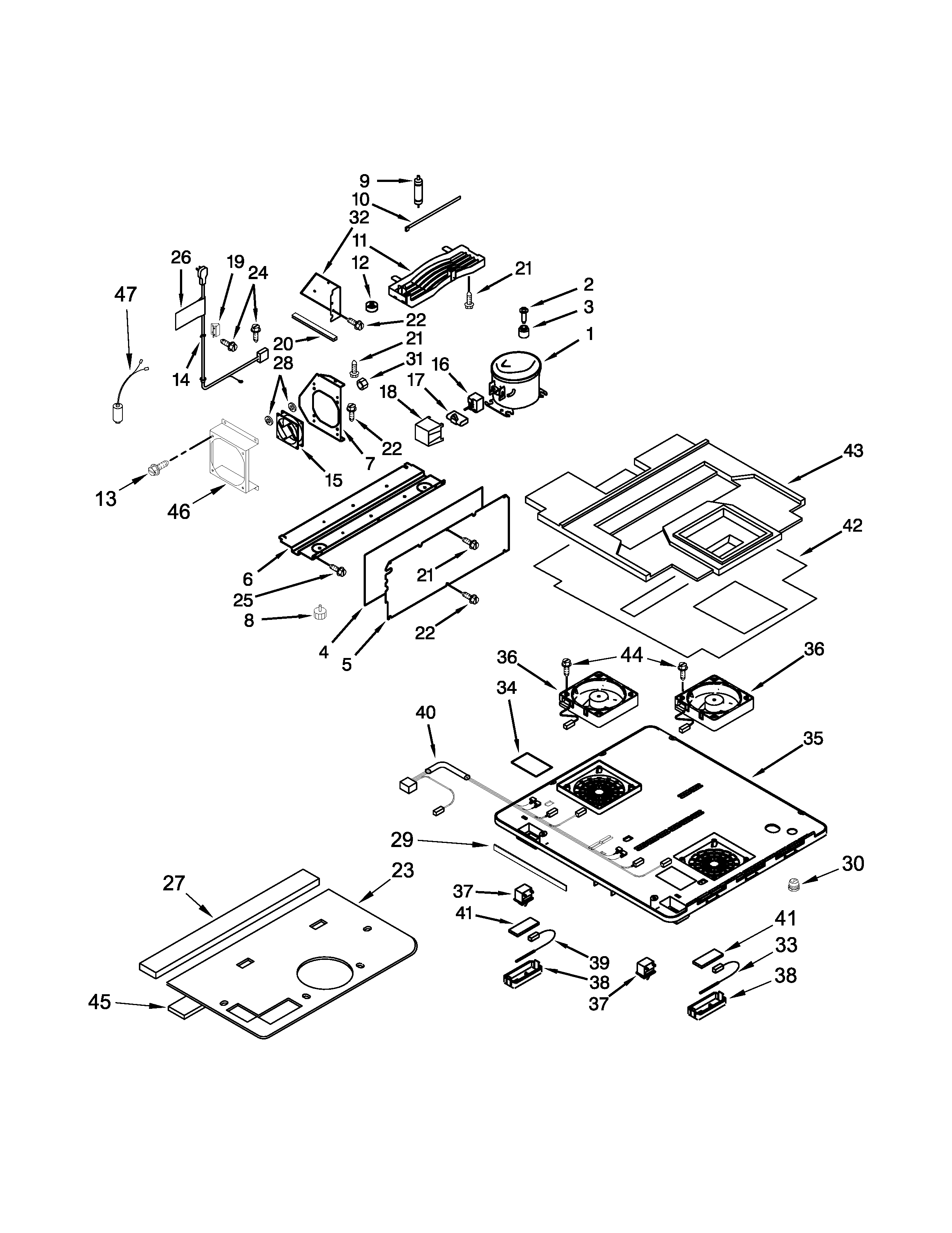 KitchenAid KUDF204EPA00 unit parts diagram