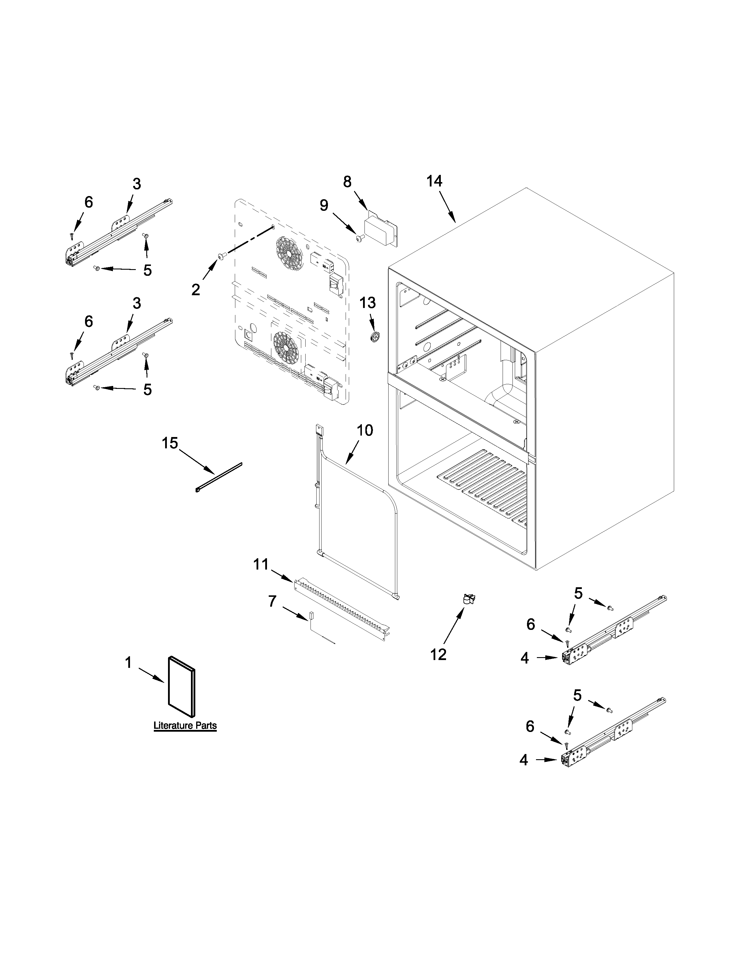 Jenn-Air JUD24FRECX00 cabinet parts diagram