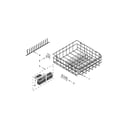KitchenAid KDFE204EBL0 lower rack parts diagram