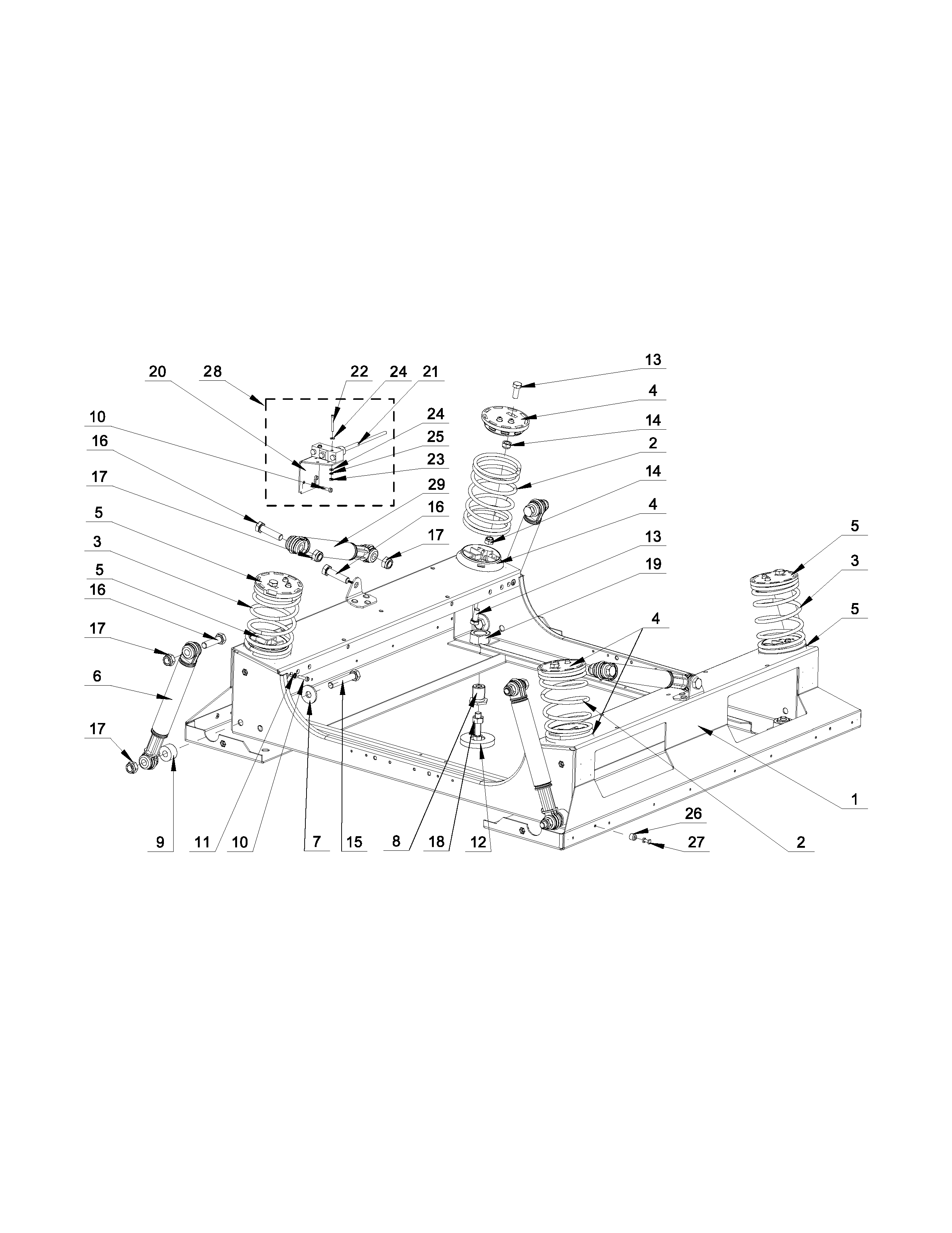 Maytag MXS30PDATS lower frame parts diagram