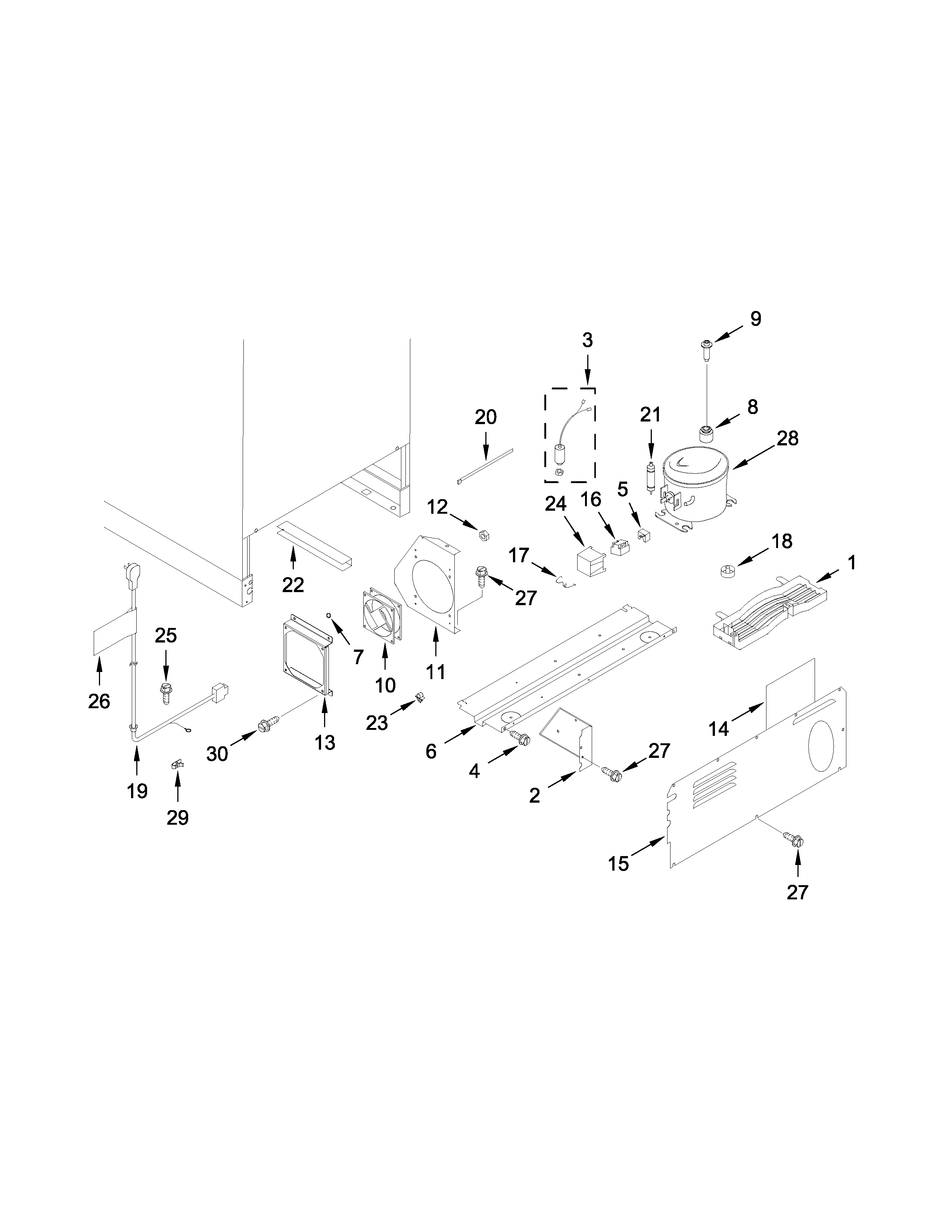 KitchenAid KURL104EPA00 unit parts diagram