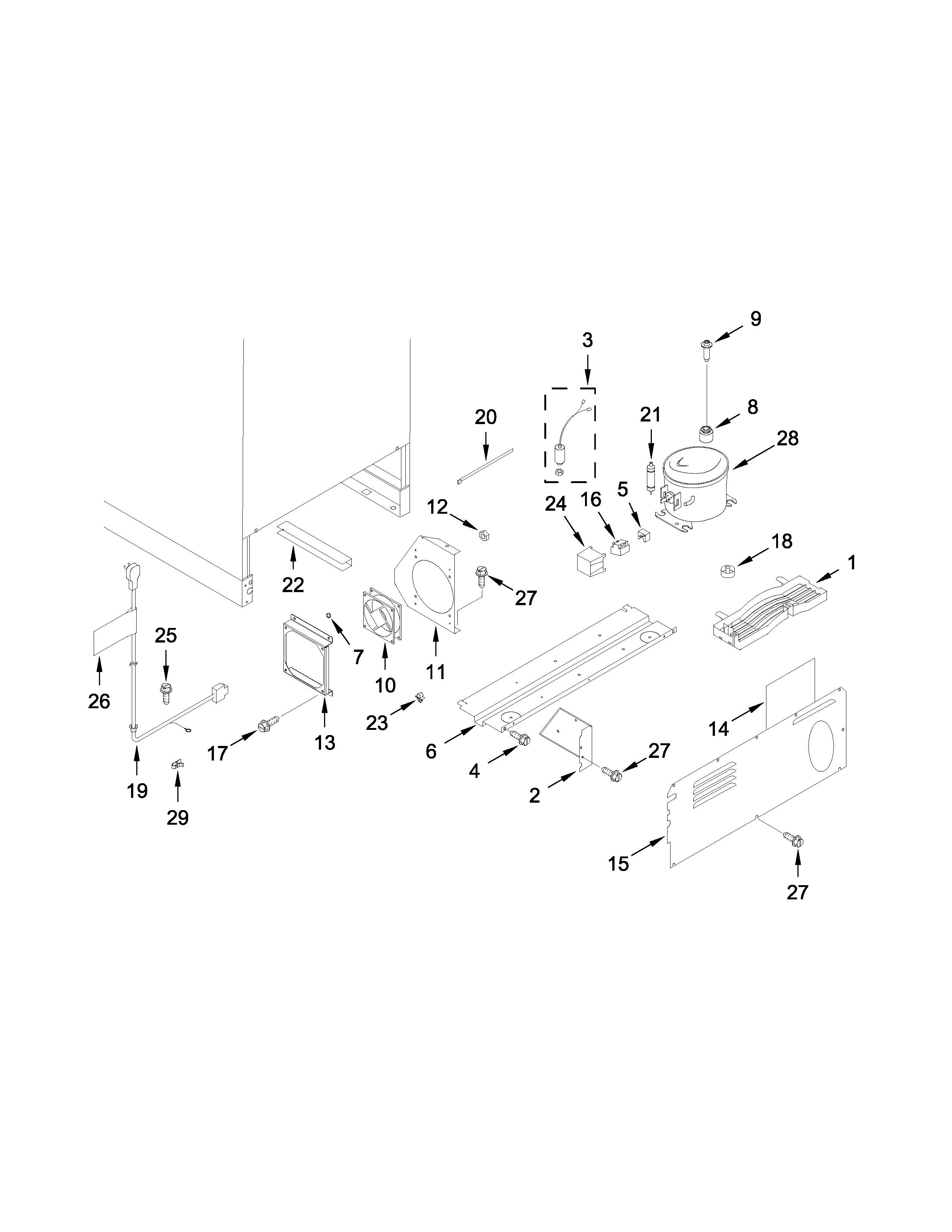 KitchenAid KURR304ESS00 unit parts diagram