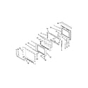 Jenn-Air JMW3430WS03 oven door parts diagram