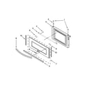 Jenn-Air JMW3430WS03 microwave door parts diagram