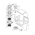 Jenn-Air JMW3430WS03 top support and turntable parts diagram
