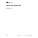 Amana 4KAER7685EW0 cover sheet diagram