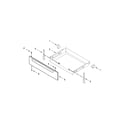 Amana 4KAER7685EW0 drawer parts diagram