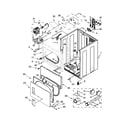 Maytag MEDP475EW0 cabinet parts diagram