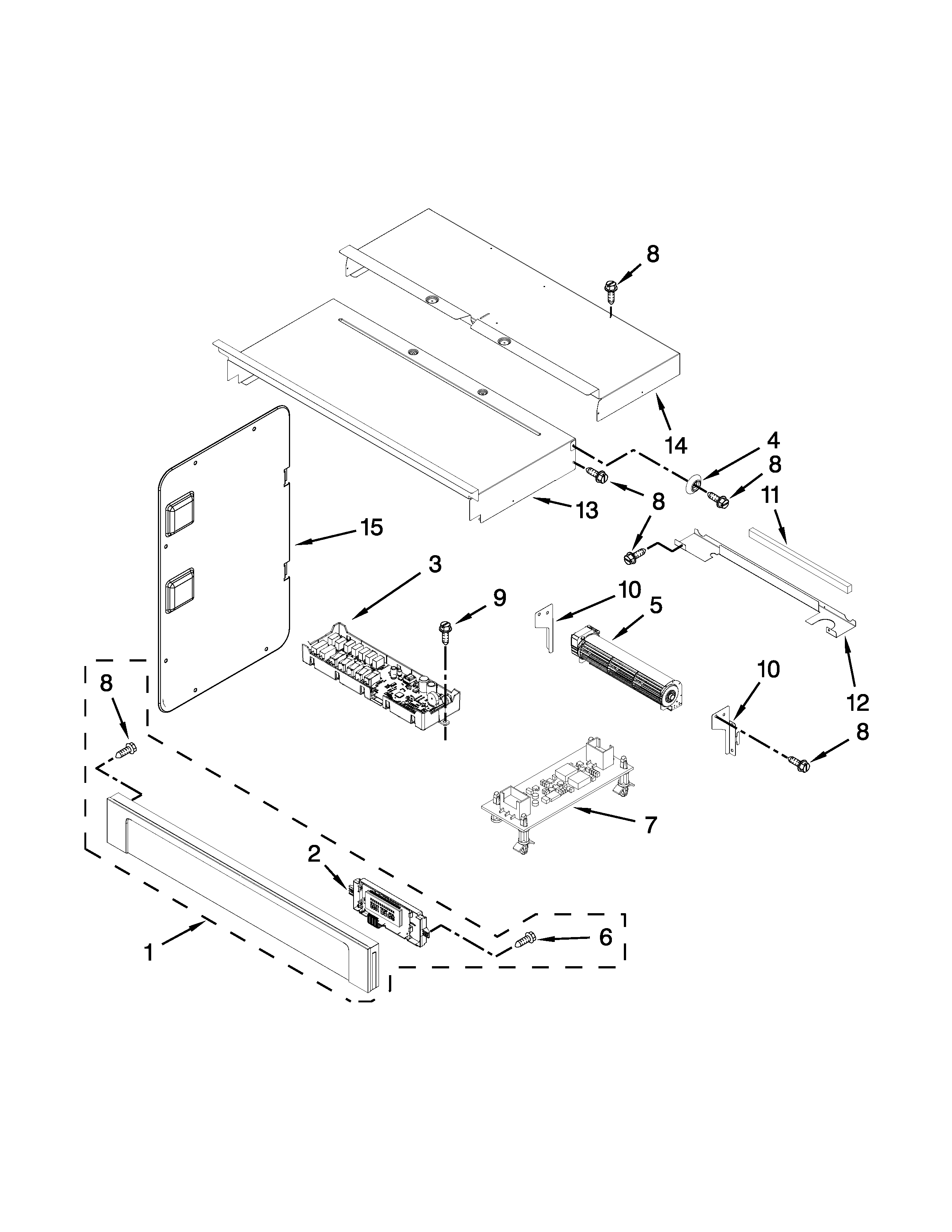 Maytag MMW7730DE01 control panel parts diagram