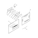 KitchenAid KERS505XBL05 upper door parts diagram