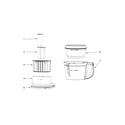 KitchenAid 5KFP1444DFP0 bowl and lid parts diagram