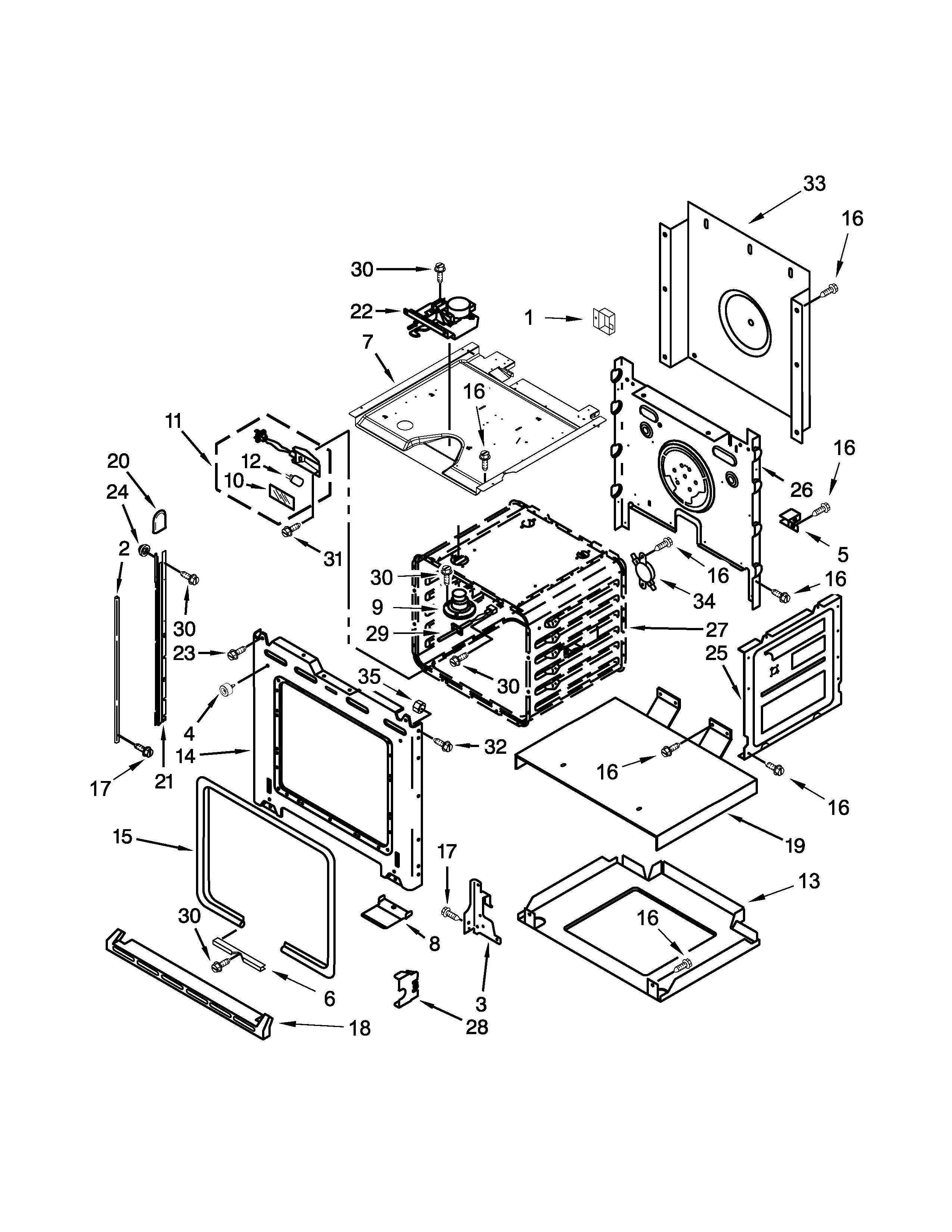 KitchenAid KOSC504ESS00 oven parts diagram