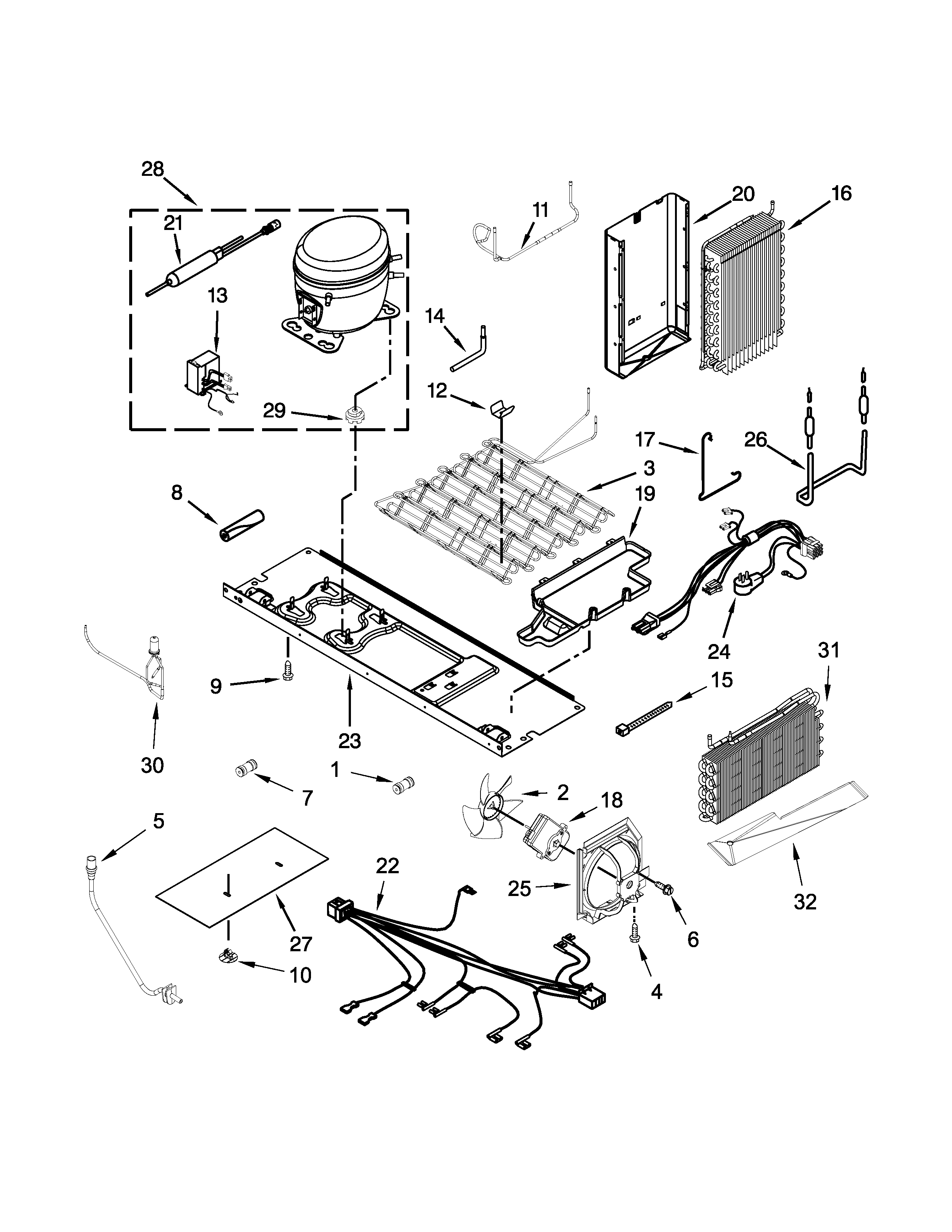 Jenn-Air JSC23C9EEM00 unit parts diagram
